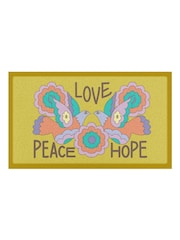 Felpudo Love Peace Hope para interiores y exteriores Elizabeth Olwen de Artsy Mats - Imagen 4 de 4