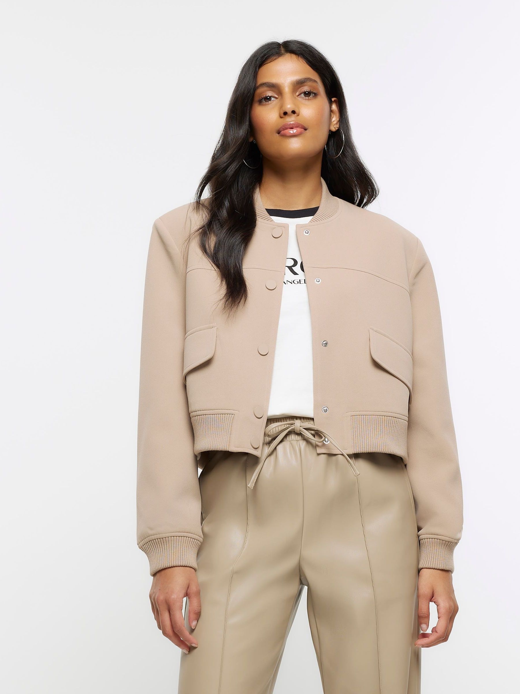 River island beige jacket cheap