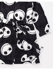 Vanilla Underground Black Nightmare Before Christmas Unisex Kids Fleece Dressing Gown Robe - Image 4 of 5