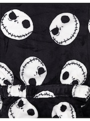 Vanilla Underground Black Nightmare Before Christmas Unisex Kids Fleece Dressing Gown Robe - Image 5 of 5
