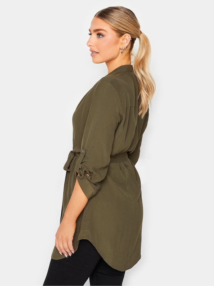 Khakigrün - M&co Bluse mit Ärmeldetail - Bild 2 von 4