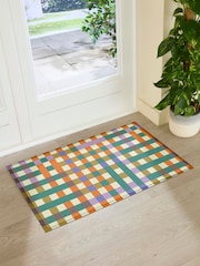 Tapete de entrada para interiores/exteriores Artsy Mats Elizabeth Olwen Pixels - Imagem 3 de 4