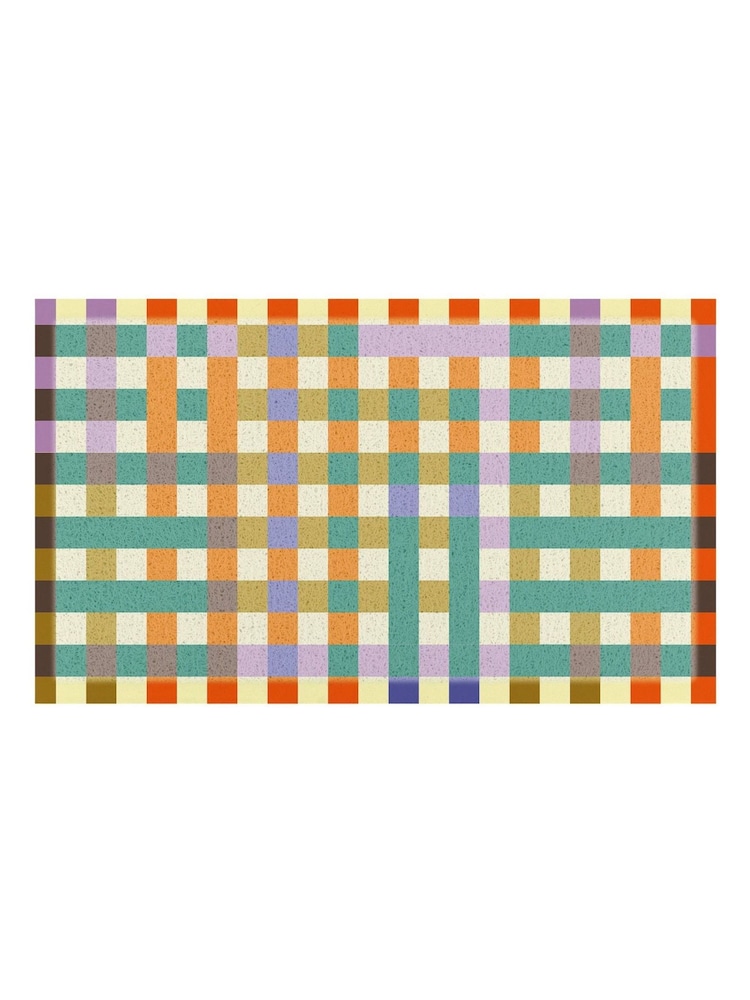 Tapete de entrada para interiores/exteriores Artsy Mats Elizabeth Olwen Pixels - Imagem 4 de 4