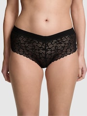 Victoria's Secret PINK Pure Black Cheeky No Show Lace Knickers - Image 1 of 6