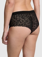 Victoria's Secret PINK Pure Black Cheeky No Show Lace Knickers - Image 2 of 6