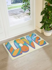 دواسة باب داخلية/خارجية بتصميم Love تشكيلة Elizabeth Olwen من Artsy Mats - صورة 3 من 4
