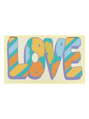 دواسة باب داخلية/خارجية بتصميم Love تشكيلة Elizabeth Olwen من Artsy Mats - صورة 4 من 4