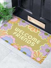 دواسة باب داخلية/خارجية بتصميم Welcome Friends تشكيلة Elizabeth Olwen من Artsy Mats - صورة 1 من 4