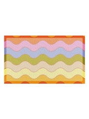 Artsy Mats Multi Elizabeth Olwen Wavey Lines Indoor/Outdoor Doormat - Image 4 of 4