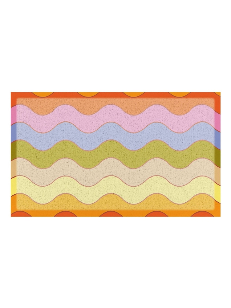 Artsy Mats Multi Elizabeth Olwen Wavey Lines Indoor/Outdoor Doormat - Image 4 of 4 Artsy Mats Multi Elizabeth Olwen Wavey Lines Indoor/Outdoor Doormat - Image 4 of 4