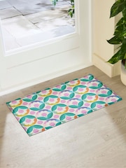 Artsy Mats Multi Elizabeth Olwen Petal Pink Dots IndoorOutdoor Doormat - Image 2 of 4