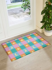 Artsy Mats Multi Elizabeth Olwen Crescent and Stars IndoorOutdoor Doormat - Image 3 of 4