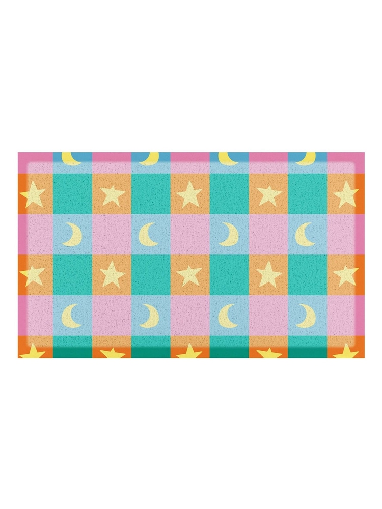 Artsy Mats Multi Elizabeth Olwen Crescent and Stars IndoorOutdoor Doormat - Image 4 of 4