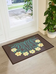 Artsy Mats Yellow Elizabeth Olwen Flowers Indoor/Outdoor Doormat - Image 3 of 4