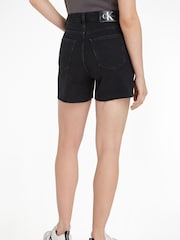 Calvin Klein Black Mom Turn Up 100% Cotton Shorts - Image 2 of 7