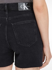 Calvin Klein Black Mom Turn Up 100% Cotton Shorts - Image 3 of 7