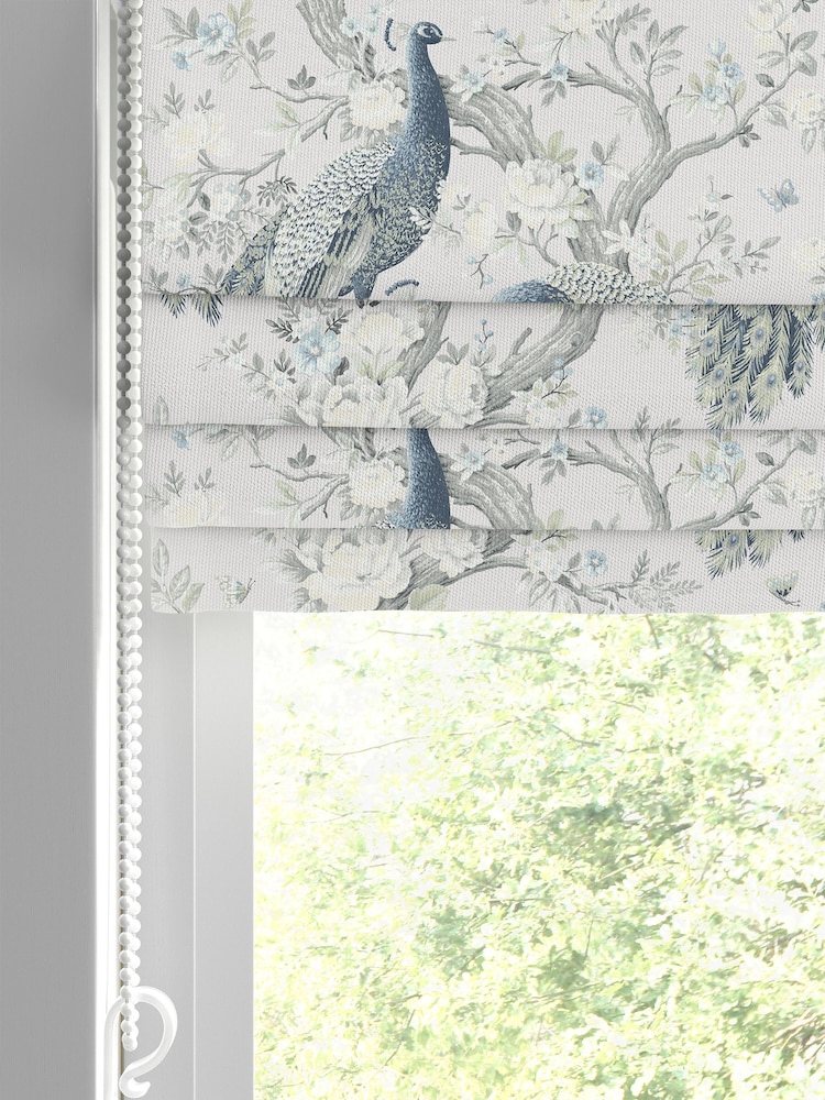 Laura Ashley Blue Belvedere Midnight Made to Measure Roman Blind - Image 2 of 7