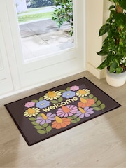 Artsy Mats Elizabeth Olwen Tervetuloa Kukallinen sisä- ja ulkokäyttöön tarkoitettu kynnysmatto - Kuva 3 / 4