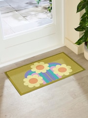 Tapete de entrada para interiores/exteriores Artsy Mats Elizabeth Olwen Three Flowers - Imagem 2 de 4