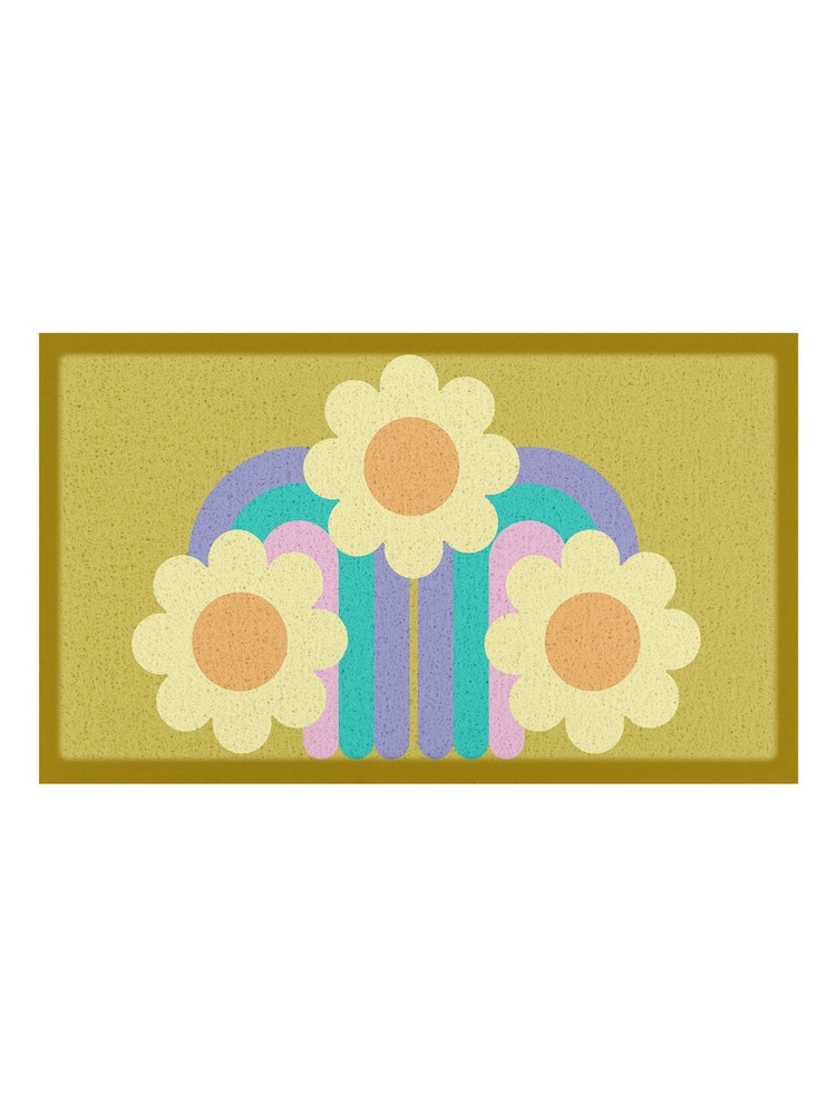 Tapete de entrada para interiores/exteriores Artsy Mats Elizabeth Olwen Three Flowers - Imagem 4 de 4 Tapete de entrada para interiores/exteriores Artsy Mats Elizabeth Olwen Three Flowers - Imagem 4 de 4