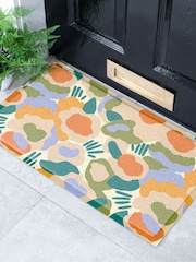 Tapete de entrada para ambientes internos e externos Artsy Mats Elizabeth Olwen Smudge Flowers - Imagem 1 de 4