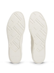 Tommy Hilfiger Natural New York Label Luxe Leather Trainers - Image 6 of 6