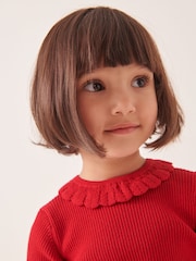 rdeča - Pulover z volanom (3mths-7yrs) - Slika 4 iz 8