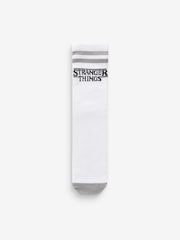 White/Red/Black Stranger Things Ribbed Ankle Socks 3 Pack - Image 4 of 4
