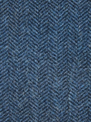 Blue Slim Fit Nova Fides Signature Herringbone Wool Blazer - Image 11 of 14