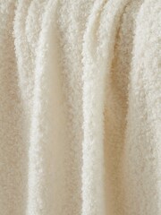 Catherine Lansfield Cream Cosy Textured Soft and Warm Throw - Image 2 of 2