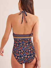 Boden Black String Plunge Swimsuit - Image 2 of 6