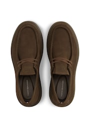Tommy Hilfiger былғарыдан жасалған баумен бекітілетін Moc Toe Loafers - 6суретінің 5 суреті
