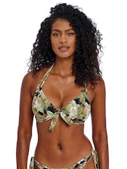 Freya Bahama Shores Underwire Halter Black Bikini Top - Image 4 of 5
