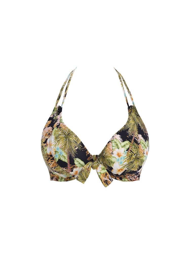 Freya Bahama Shores Underwire Halter Black Bikini Top - Image 5 of 5
