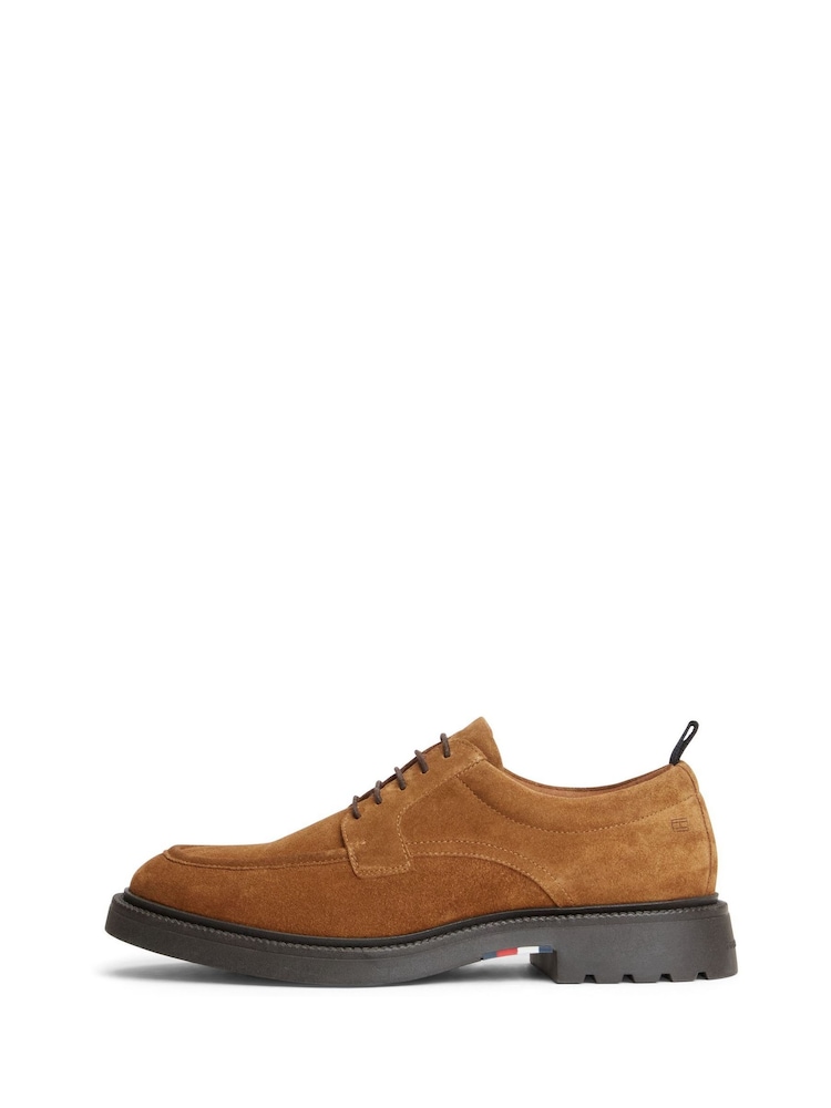 Tommy Hilfiger Natural Suede Lace-Up Derby Shoes - Image 2 of 6 Tommy Hilfiger Natural Suede Lace-Up Derby Shoes - Image 2 of 6