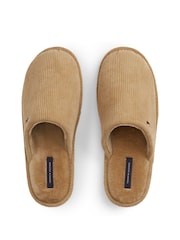 Tommy Hilfiger Natural Flag Embroidery Corduroy Slippers - Image 5 of 6