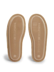 Tommy Hilfiger Natural Flag Embroidery Corduroy Slippers - Image 6 of 6