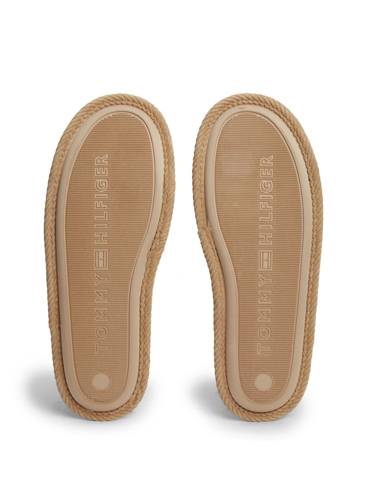 Tommy Hilfiger Natural Flag Embroidery Corduroy Slippers - Image 6 of 6 Tommy Hilfiger Natural Flag Embroidery Corduroy Slippers - Image 6 of 6