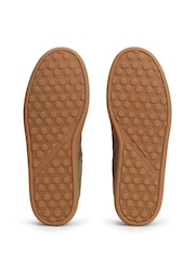 Tommy Hilfiger Green Suede Mixed Texture Trainers - Image 6 of 6
