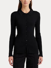 Lauren Ralph Lauren Dralisea Rib Knit Cardigan - Image 5 of 9
