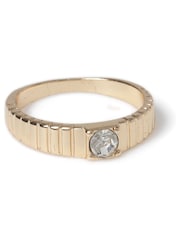 Aela Gold Tone Crystal Band Ring - Image 1 of 1