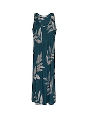 Cyberjammies Blue Leaf Print Lace Detail Long Nightdress - Image 3 of 3