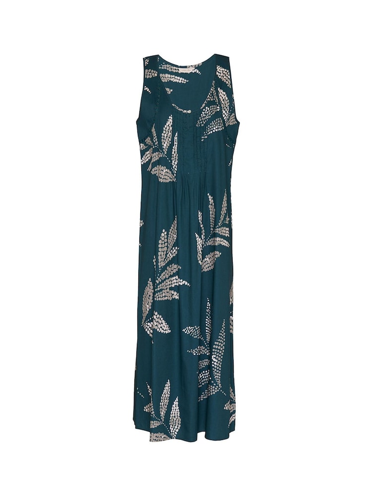 Cyberjammies Blue Leaf Print Lace Detail Long Nightdress - Image 3 of 3 Cyberjammies Blue Leaf Print Lace Detail Long Nightdress - Image 3 of 3