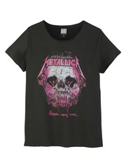 Amplified Grey Metallica Wherever I May Roam 100% Cotton T-Shirt - Image 4 of 4