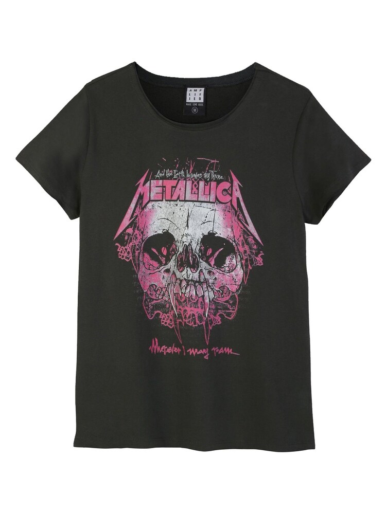 Amplified Grey Metallica Wherever I May Roam 100% Cotton T-Shirt - Image 4 of 4
