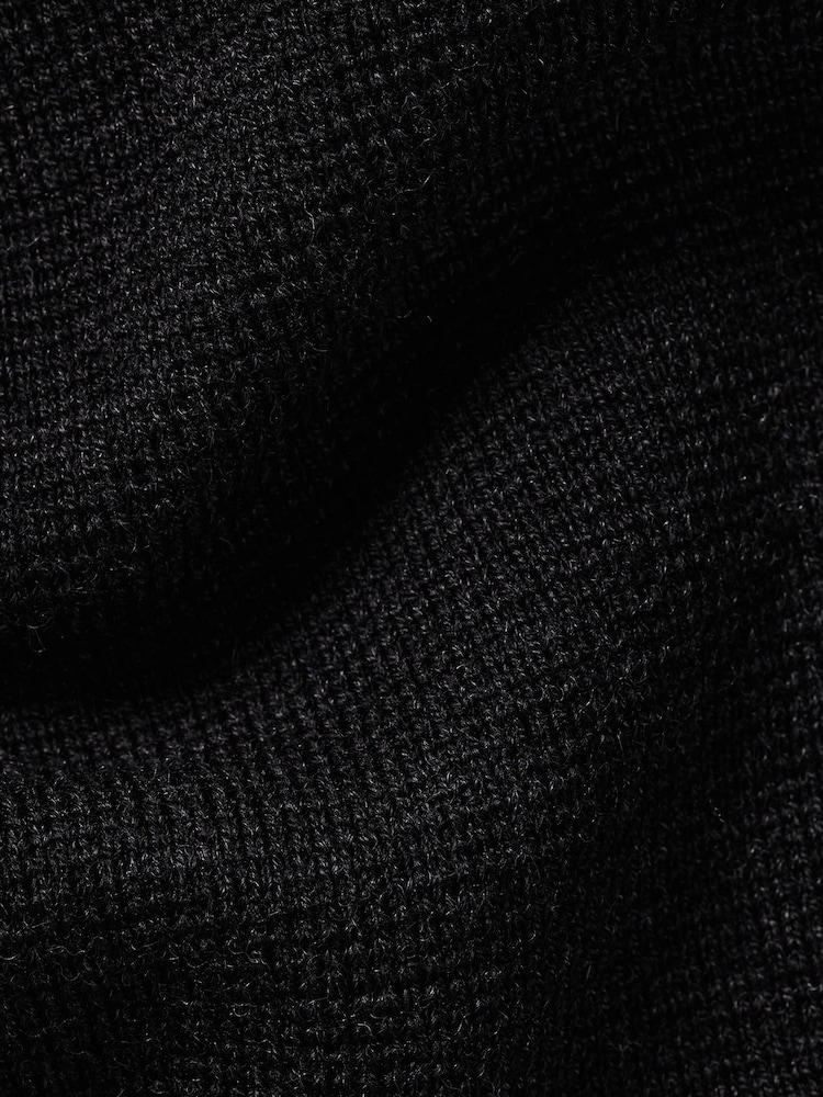 Charles Tyrwhitt Black Pure Merino Sb Button Blazer - Image 6 of 6