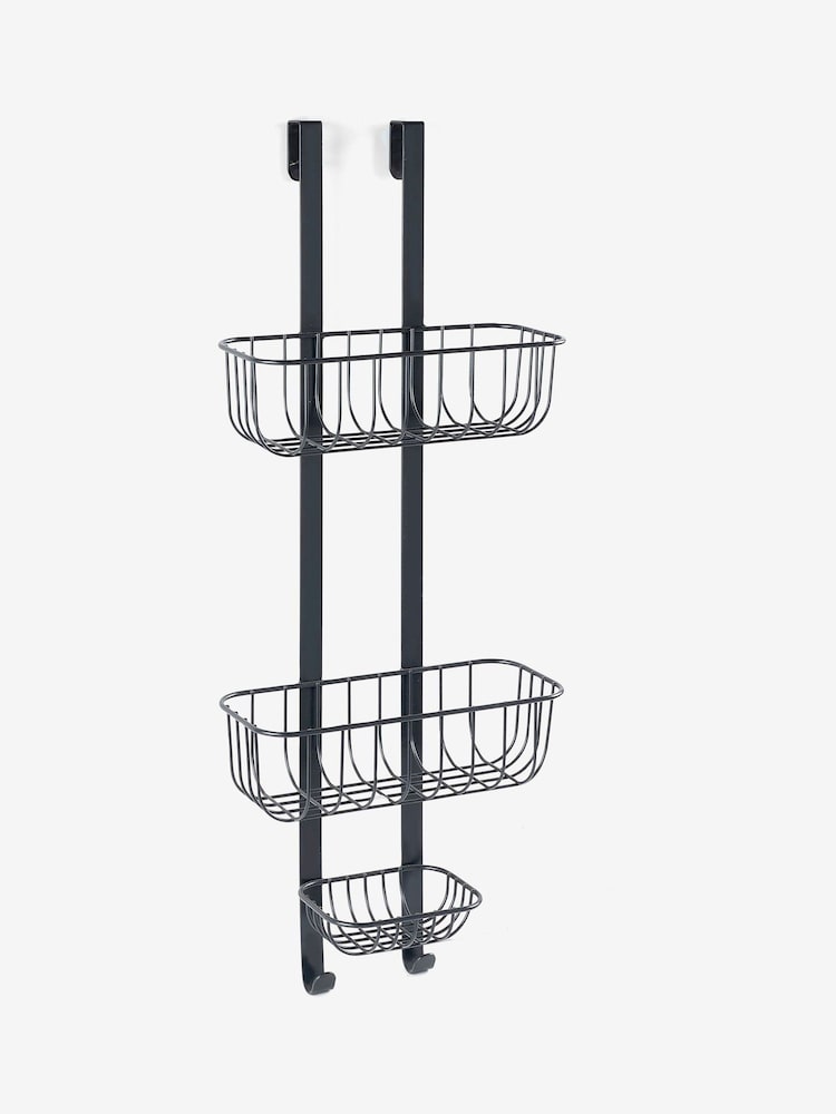 Charcoal Grey Bronx Over Door Shower Caddy - Image 3 of 3