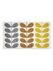 Orla Kiely Yellow Trio Stem 100% Cotton Bath Mat - Image 2 of 3