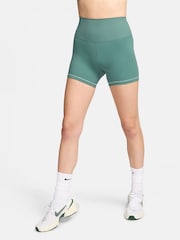 Nike Green One High Waisted 5 Cycling Shorts - Image 1 of 8
