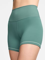 Nike Green One High Waisted 5 Cycling Shorts - Image 4 of 8